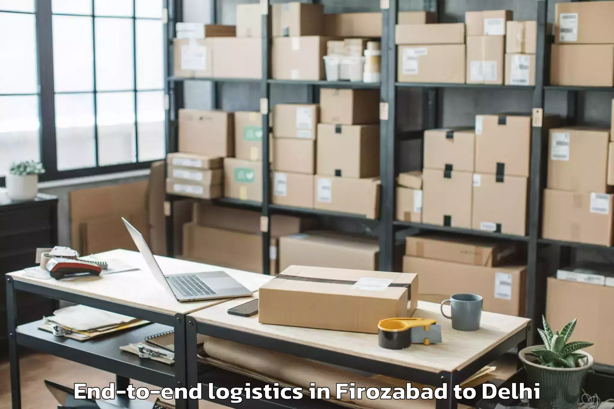 Professional Firozabad to Westend Mall Delhi End To End Logistics